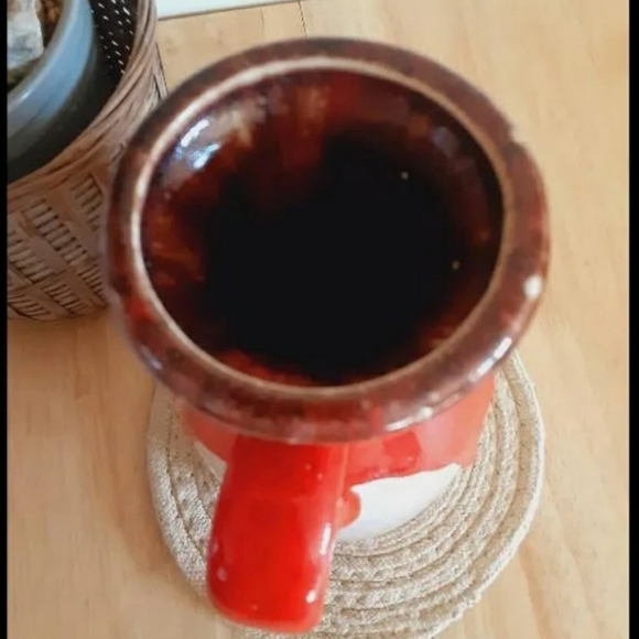 Vintage Fat Lava Drip Glaze Pottery Jug - Picture 5 of 7